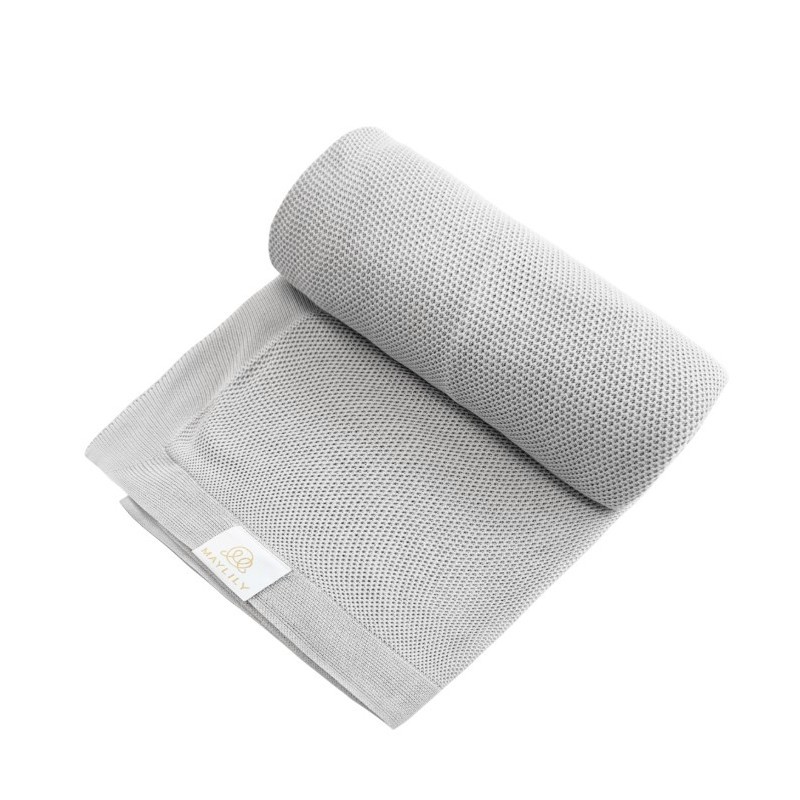 Bambus kerge kootud tekk 90x90 cm, hall