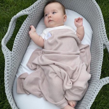 Bambus kerge kootud tekk, roosa