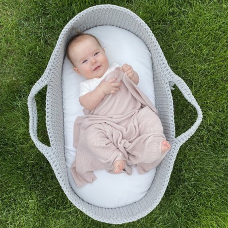 Bambus kerge kootud tekk, roosa