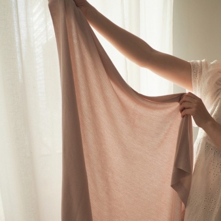 Bambus kerge kootud tekk, roosa