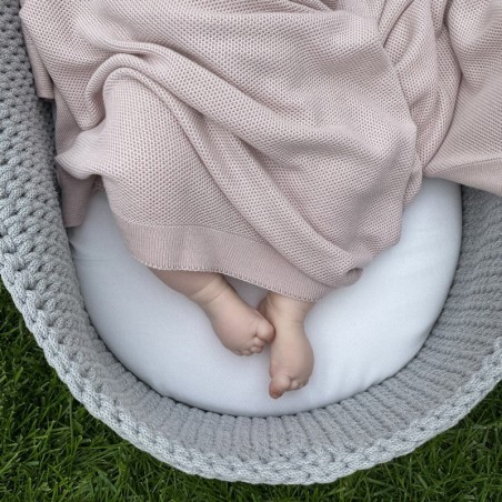 Bambus kerge kootud tekk, roosa