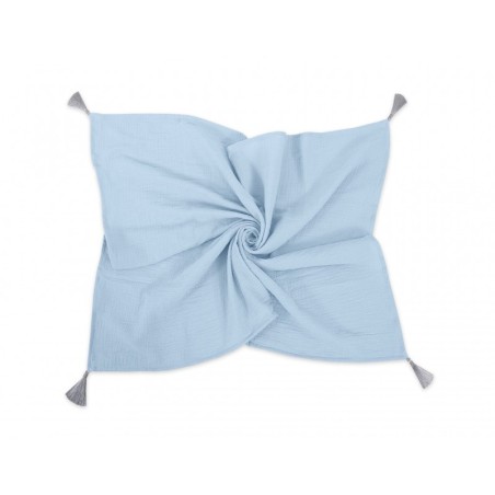 Õhuke musliin tekk 75x100 cm - blue