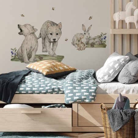 Seinakleebis hundid ja jänesed