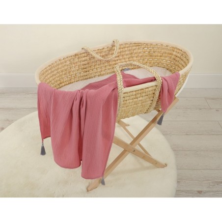 Õhuke musliin tekk 75x100 cm - pastel violet