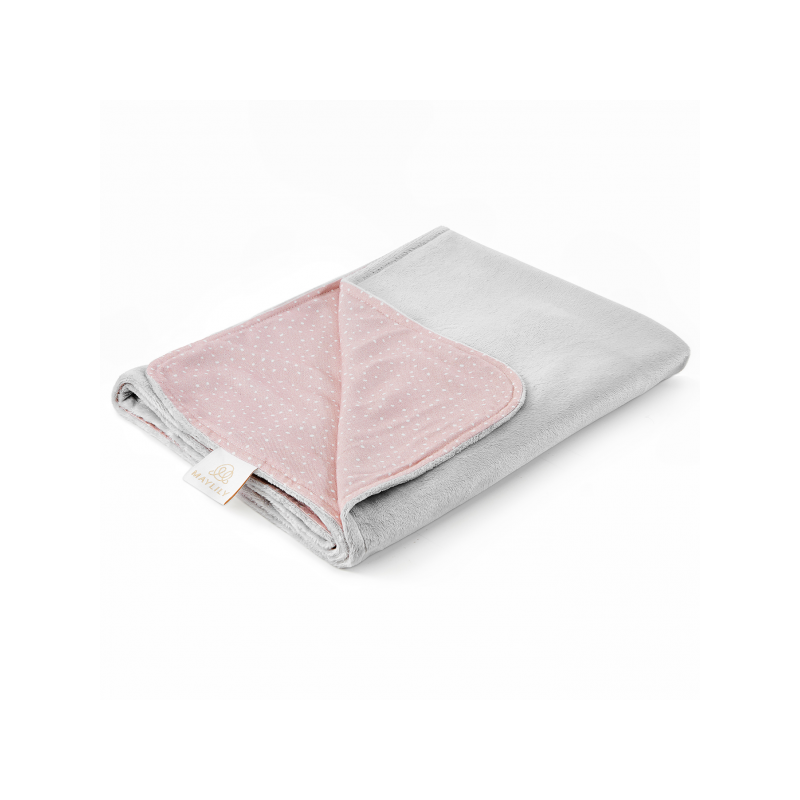 Beebitekk bambus/minky 95x75 cm, stones pink - hall