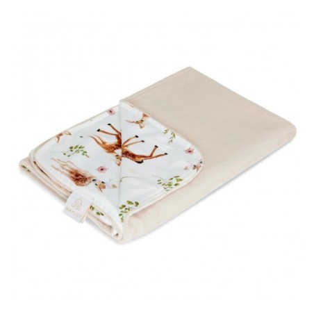 Beebitekk bambus/minky 95x75 cm, HIRVED / BEEŽ