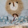 Tekk 110x140 cm, SLEEPY OWLS - LIGHT GREY