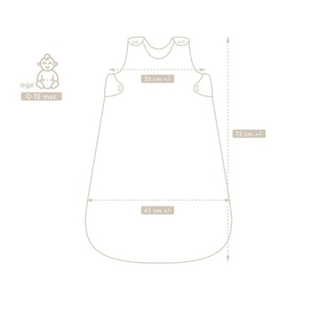 Õhem magamiskott 1 TOG ONE SIZE, Bloom Baby