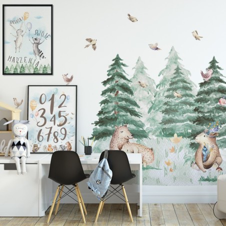 Seinakleebis XXL karud metsas