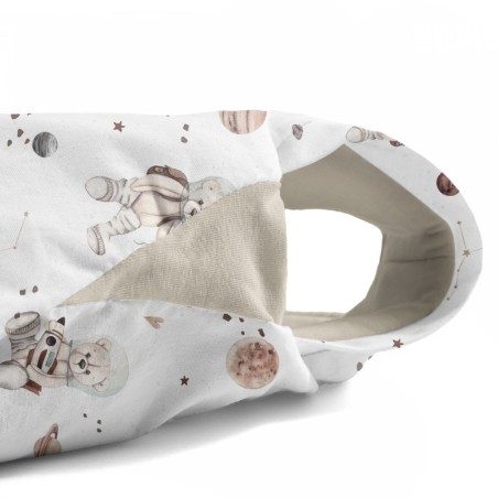 Magamiskott jalaotstega TOG 2,5 XS (6-12 kuud) Space teddy white