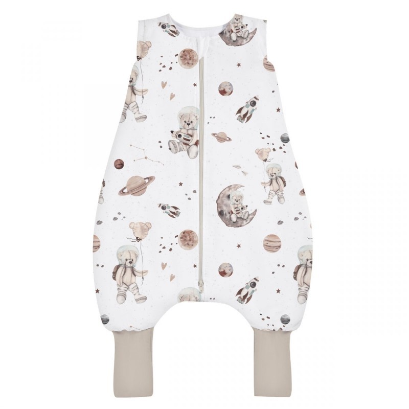 Magamiskott jalaotstega TOG 2,5 S (12-36 kuud) Space teddy white