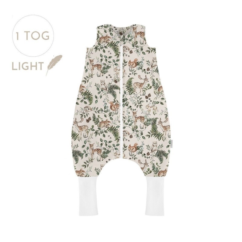 Õhem magamiskott jalaotstega 1 TOG, L (5+ a) Animal Garden