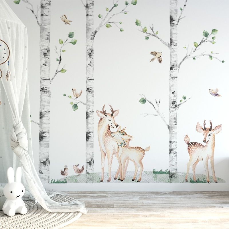 Seinakleebis kased ja hirved komplekt