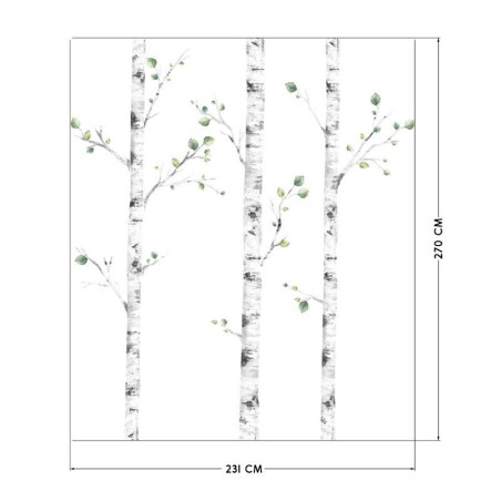 Seinakleebis kased ja hirved komplekt