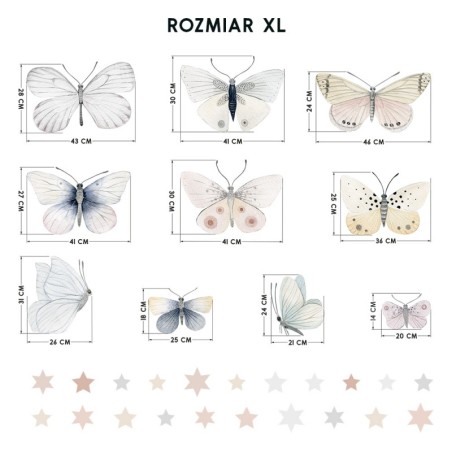 Seinakleebised liblikad XL