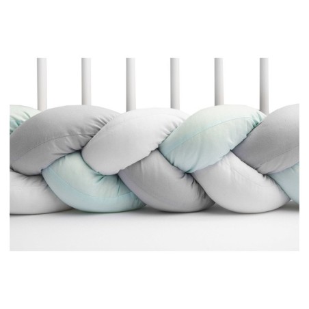 Punutud voodipehmendus 210 cm – piparmünt