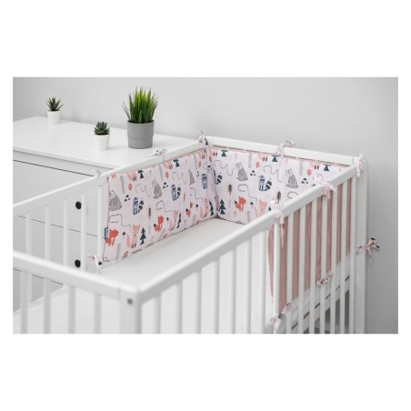 VOODI PEHMENDUS WAFFLE FOX ROOSA