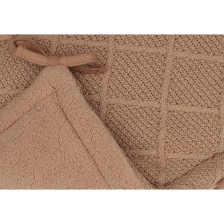 Voodipehmendus 180x30cm Check Knit - Biscuit