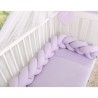 Punutud voodipehmendus 180 cm, lilla