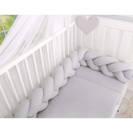 Punutud voodipehmendus 180 cm, hall