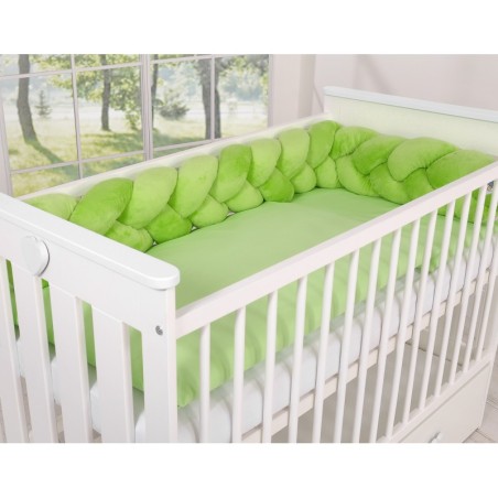 Punutud voodipehmendus Minky 180 cm, roheline
