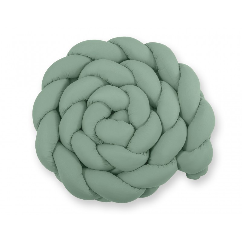 Punutud voodipehmendus XXL 360 cm, pastell roheline