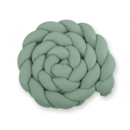 Punutud voodipehmendus XXL 360 cm, pastell roheline