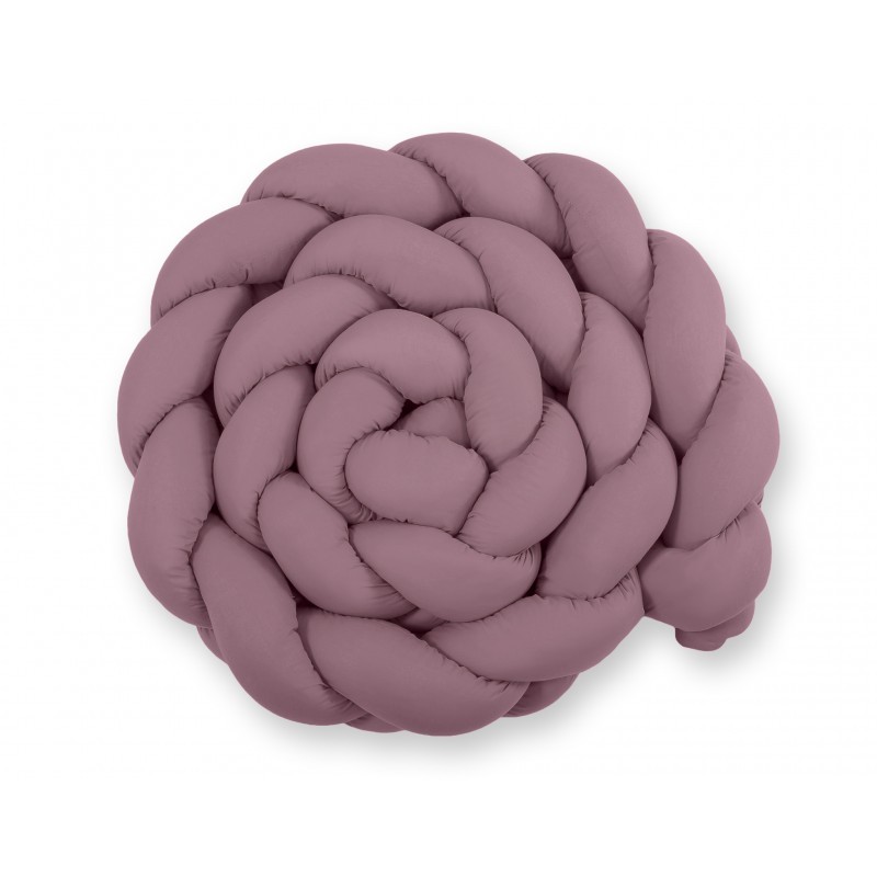 Punutud voodipehmendus XXL 360 cm, pastell violett