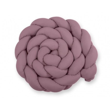 Punutud voodipehmendus XXL 360 cm, pastell violett