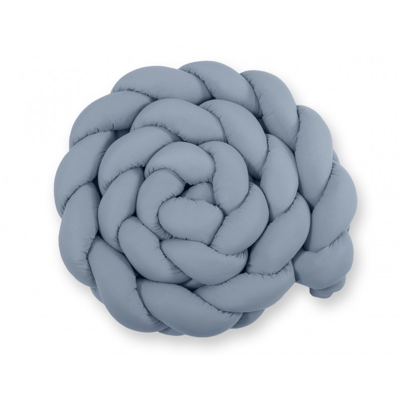 Punutud voodipehmendus XXL 360 cm, pastell sinine