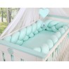 Punutud voodipehmendus XXL 360 cm, mint