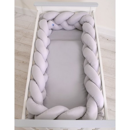 Punutud voodipehmendus XXL 360 cm, hall