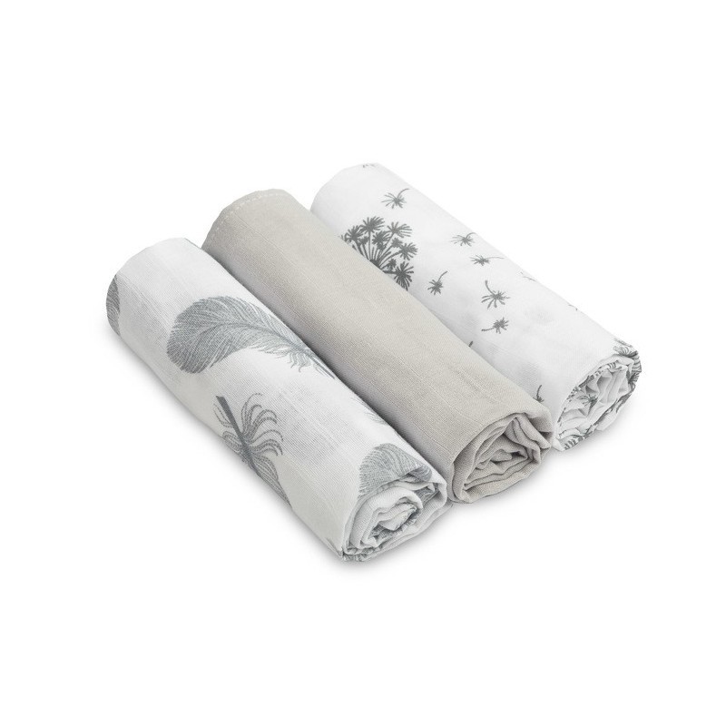 Musliin lapid 70x80 cm 3-pakk – hall