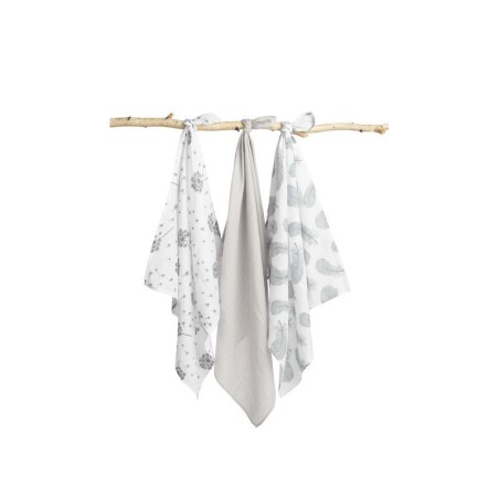 Musliin lapid 70x80 cm 3-pakk – hall