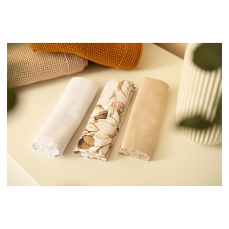 Musliin lapid 70x80 cm 3-pakk – beež