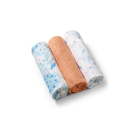 MUSLIIN lapid 70x70 cm ORANŽID 3 TK