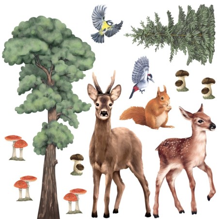 Seinakleebis forest animals 2