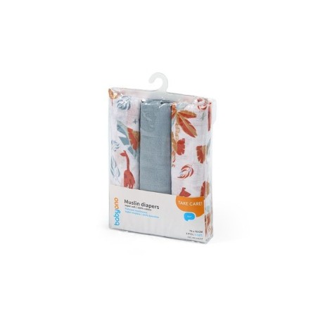 SININE MUSLIIN LAPID 70x70 cm 3 TK