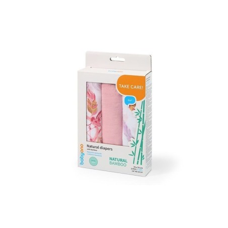 BAMBUS LAPID 70x70 cm, 3 tk, ROOSA