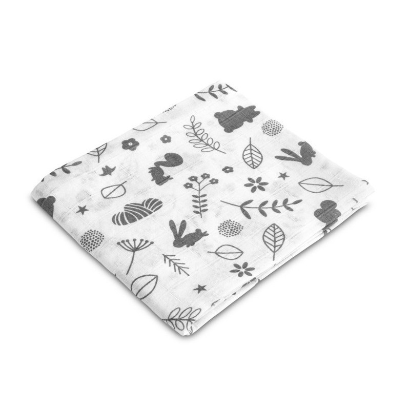 Musliin lapp 70x80 cm – mets valge