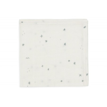 Musliin lapid 3 tk, 31x31 cm, Twinkling - Sea Green