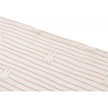 Musliinlapid, 70x70 cm, 3 tk, Miffy Stripe Biscuit