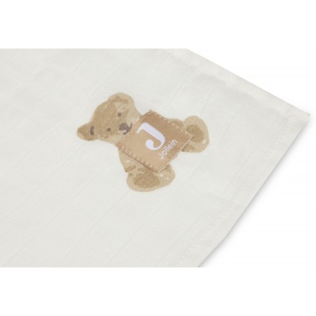 Musliinlapid puuvill 115x115 cm, 2 tk, Teddy Bear
