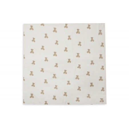 Musliinlapid puuvill 115x115 cm, 2 tk, Teddy Bear