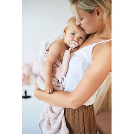 Musliinlapid, 70x70 cm, 3 tk, snake pale pink