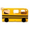 Laste mänguasjakast buss, kollane