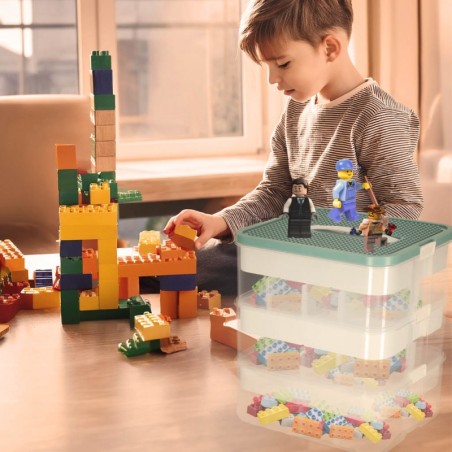 Karp panipaik sektsioonidega 3 tasandit lego klotsidele jm