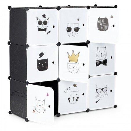 Laste hoiukapp 9 riiuliga