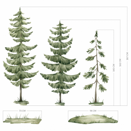 Seinakleebis kuusepuud