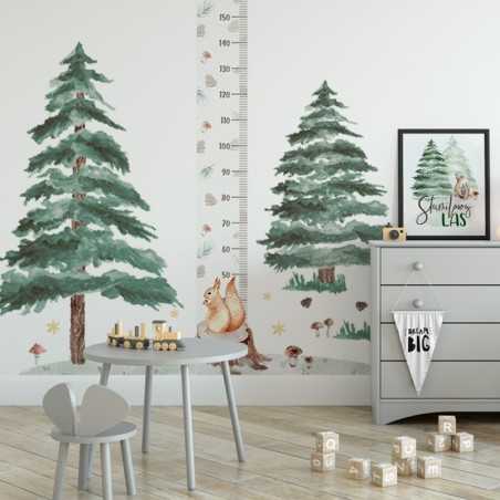 Seinakleebis kuusepuud 2 tk